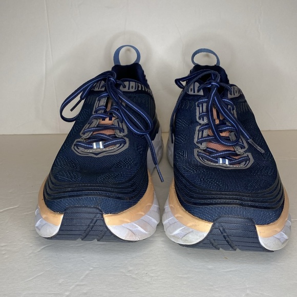 HOKA One One Bondi 6 Women’s Running Shoes Size 10.5 Blue/Dusty Pink - Picture 4 of 11